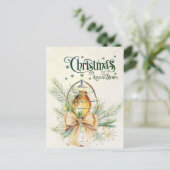Weihnachts-Liebe ist Geboren John 3:16 Postkarte (Stehend Vorderseite)
