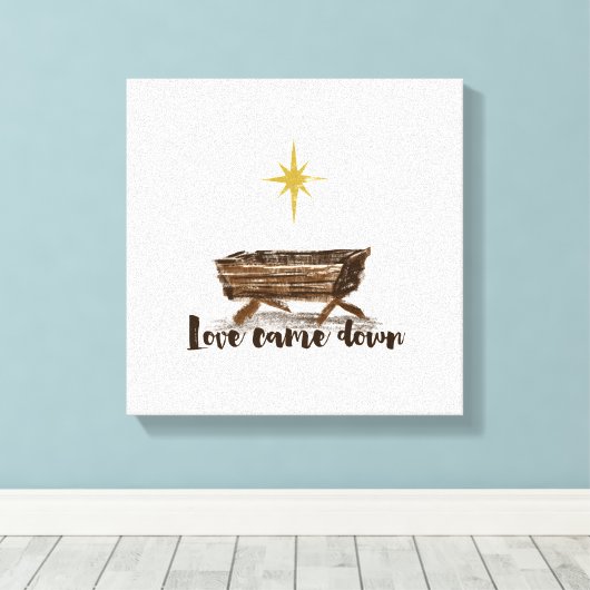 Weihnachts-Liebe kam zum Stillstand Leinwanddruck (Insitu (Holzboden))