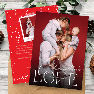 Weihnachts-Liebe Klassische Typografie Minimalisti Feiertagskarte