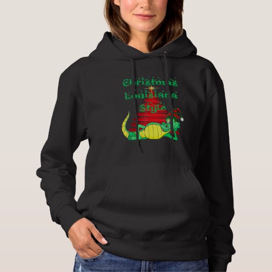 Weihnachts-Liebe Louisiana Holiday Cheer Hoodie (Vorderseite)
