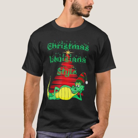 Weihnachts-Liebe Louisiana Holiday Cheer T-Shirt (Vorderseite)