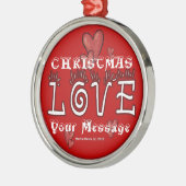 Weihnachts-Liebe - Maßgeschneidert - Ornament (Links)