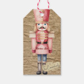 Weihnachts-Liebe Nutcracker Soldier Geschenkanhänger (Vorderseite)