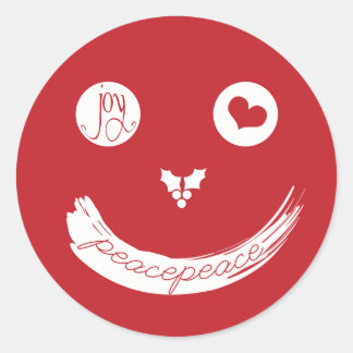 Weihnachts-Liebe Peace Joliday Sticker