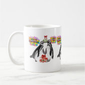 Weihnachts-Liebe Pinguin Kaffeetasse (Links)