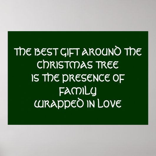 Weihnachts-Liebe-Poster Poster (Vorne)