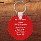 Weihnachts-Liebe Schlüsselanhänger (Vorderseite)