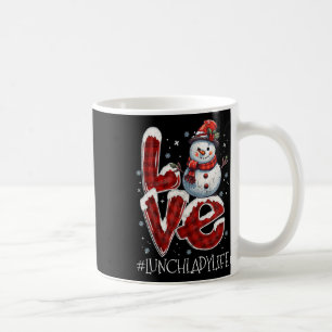 Weihnachts-Liebe Snowman Mittag Lady Life Fun Xmas Kaffeetasse
