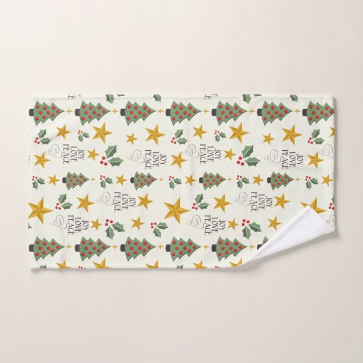 Weihnachts-Liebe und Freude Badhandtuch Set (Handtuch)