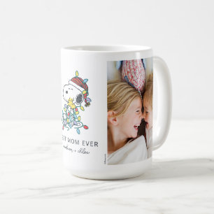 Weihnachts-Liebe und Lichter - Beste Mama Foto Kaffeetasse