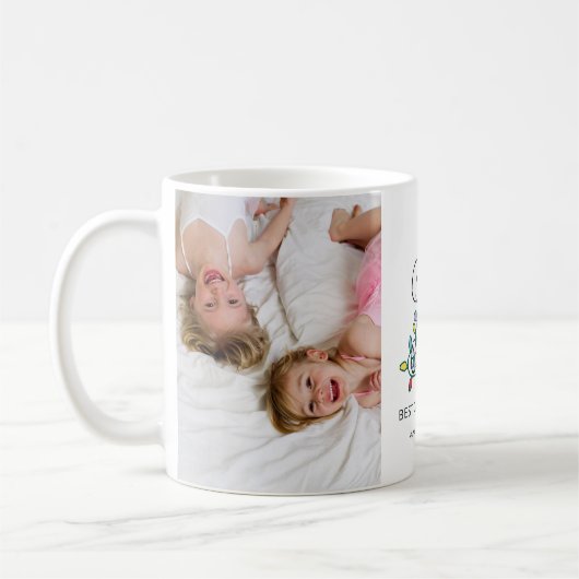 Weihnachts-Liebe und Lichter - Bestes Opa-Foto Kaffeetasse (Links)