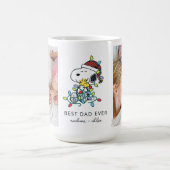 Weihnachts-Liebe und Lichter - Bestes Vater-Foto Kaffeetasse (Mittel)