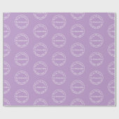 Weihnachts-Liebe von Santa Lila Lilac Geschenkpapier (Flach)