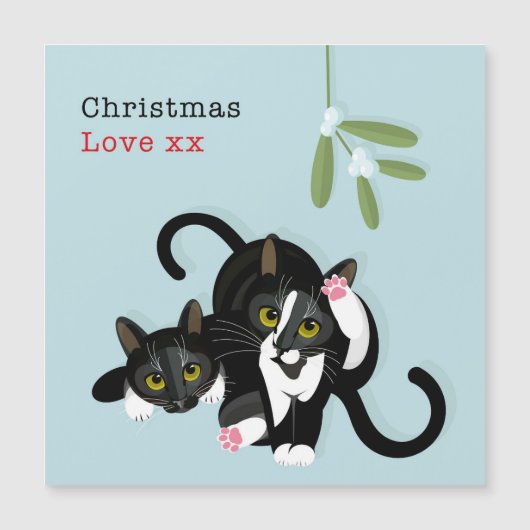 Weihnachts-Liebe xx Magnetkarte (Vorderseite)