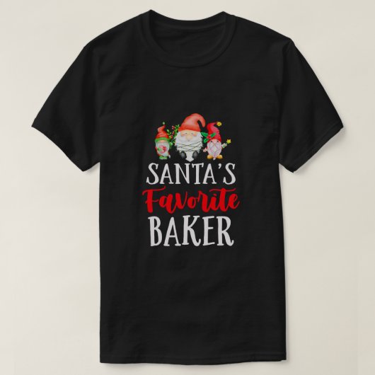 Weihnachts Lieblings-Baker-Koch Funny Christmas Gn T-Shirt (Design vorne)
