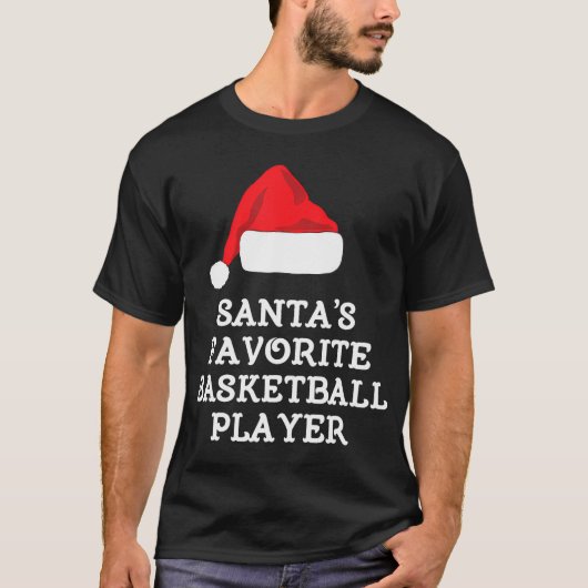 Weihnachts Lieblings-Basketball-Spieler Weihnachts T-Shirt (Vorderseite)