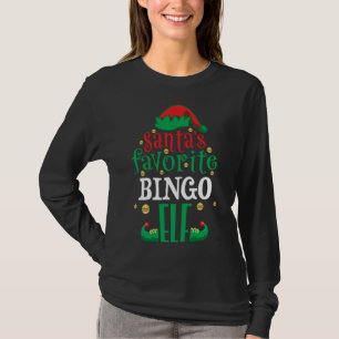 Weihnachts-Lieblings-Bingo-Elf-Weihnachtsmatte T-Shirt