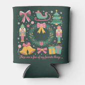 Weihnachts-Lieblings-Dinge Coquette Nutcracker Pin Dosenkühler (Vorderseite)