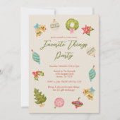 Weihnachts-Lieblings-Dinge Party Feiertag Spaß Nie Einladung (Vorderseite)