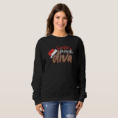 Weihnachts Lieblings-Diva Leopard Weihnachten froh Sweatshirt (Vorne ganz)