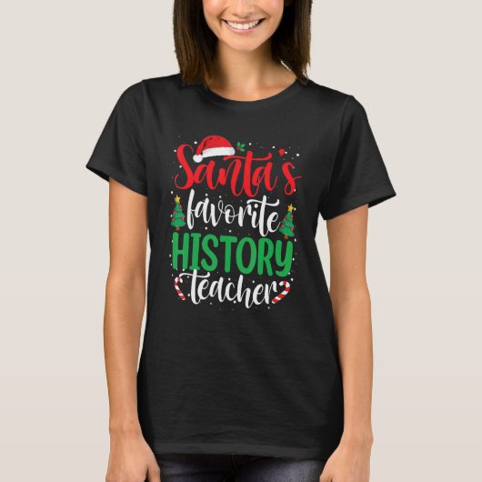 Weihnachts-Lieblings-Geschichtslehrer Weihnachten T-Shirt (Vorderseite)