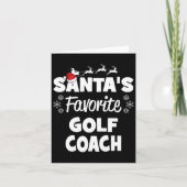Weihnachts Lieblings-Golf-Coach Spaß Weihnachten M Karte (Vorderseite)