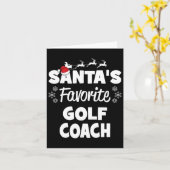 Weihnachts Lieblings-Golf-Coach Spaß Weihnachten M Karte (Gelbe Blume)
