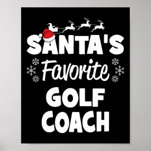 Weihnachts Lieblings-Golf-Coach Spaß Weihnachten M Poster