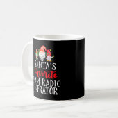 Weihnachts Lieblings-Ham-Radio-Operator Weihnachts Kaffeetasse (Vorderseite Links)