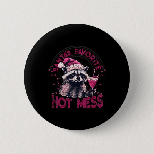 Weihnachts-Lieblings-heiße Weihnachtsfeiertage Fun Button (Vorderseite)