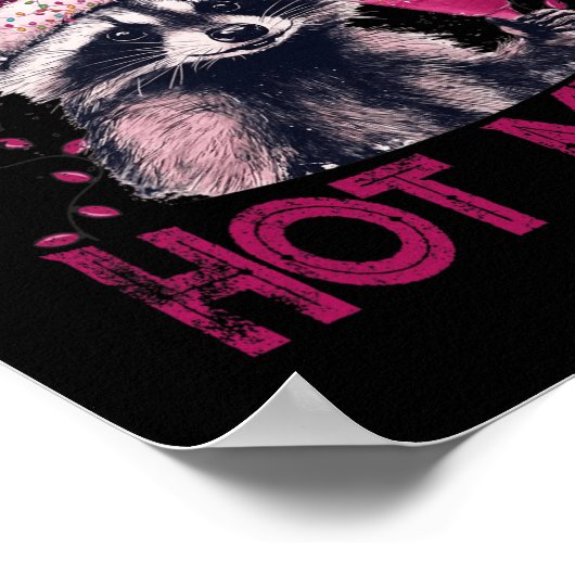 Weihnachts-Lieblings-heiße Weihnachtsfeiertage Fun Poster (Ecke)