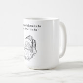 Weihnachts Lieblings-Ho Funny-Weihnachtskarte Kaffeetasse (VorderseiteRechts)