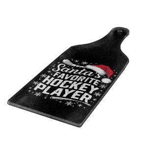 Weihnachts Lieblings-Hockey-Spieler Pajama Weihnac Schneidebrett