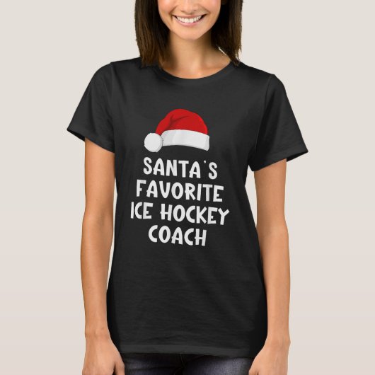 Weihnachts Lieblings-Hockeytrainer Weihnachten T-Shirt (Vorderseite)