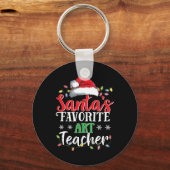Weihnachts-Lieblings-Kunstlehrer Weihnachtsfeier Schlüsselanhänger (Vorderseite)