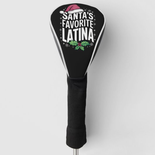 Weihnachts Lieblings-Latina Weihnachten Weihnachte Golf Headcover (Vorderseite)