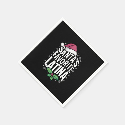 Weihnachts Lieblings-Latina Weihnachten Weihnachte Serviette (Ecke)