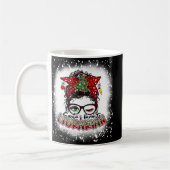 Weihnachts Lieblings-Librarian-Messy Bun-Mama Weih Kaffeetasse (Links)