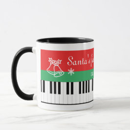 Weihnachts Lieblings-Pianist Piano-Schlüsselbell W Tasse