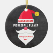 Weihnachts-Lieblings-Pickleball-Spieler des Weihna Keramik Ornament (Vorne)