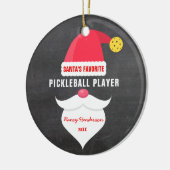 Weihnachts-Lieblings-Pickleball-Spieler des Weihna Keramik Ornament (Links)