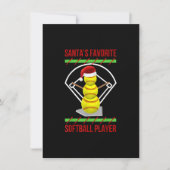 Weihnachts Lieblings-Softball-Player-Mama-Weihnach Einladung (Vorderseite)