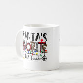 Weihnachts Lieblings-STEAM-Lehrer Funny Christmas Kaffeetasse (Vorderseite Links)
