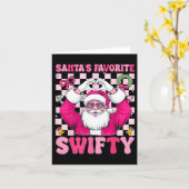 Weihnachts Lieblings-Swifty Frohe Weihnachtsfeier  Karte (Gelbe Blume)