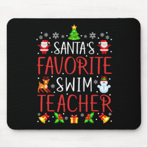 Weihnachts Lieblings-Swim-Lehrer Weihnachten Match Mousepad
