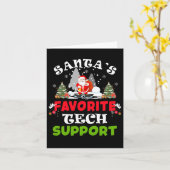 Weihnachts Lieblings-Tech-Support Funny Christmas Karte (Gelbe Blume)