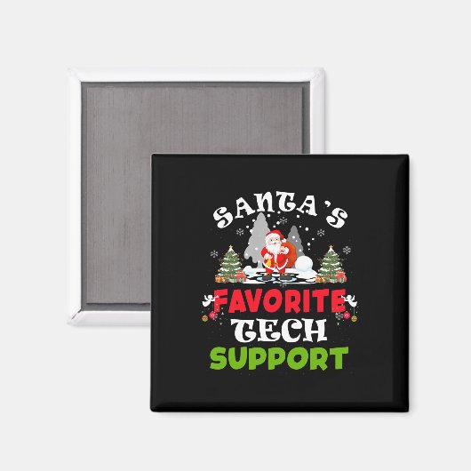 Weihnachts Lieblings-Tech-Support Funny Christmas  Magnet (Vorderseite/Rückseite)