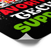Weihnachts Lieblings-Tech-Support Funny Christmas Poster (Ecke)