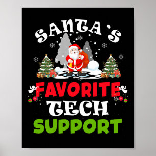 Weihnachts Lieblings-Tech-Support Funny Christmas  Poster