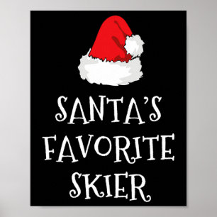 Weihnachts Lieblings-Weihnachtsmann Funny Xmas Sk Poster